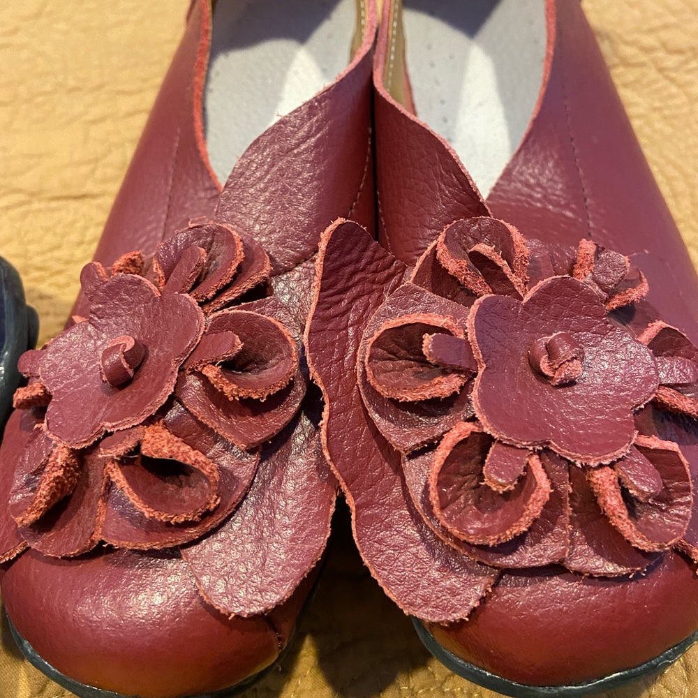 Red Flowered Shoes